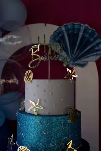 Bolo fake - tema fundo do mar 