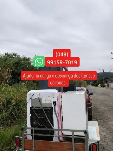 Frete Florianopolis entulho coletas- mudança