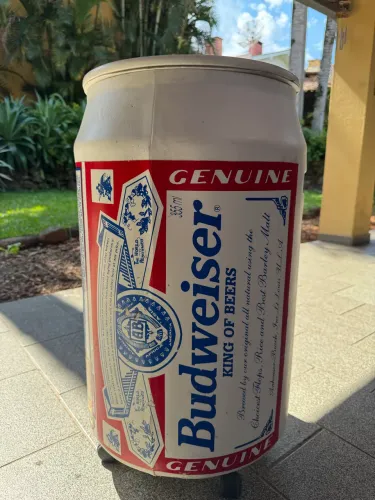Cooler Budweiser c/rodinha