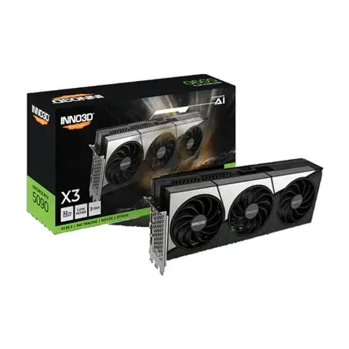 Placa de Video INNO3D GeForce RTX 5090 X3 OC 32GB 512-BIT GDDR7 N50903-32D7X-1759392 - INN