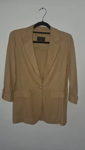 Blazer Alfaiataria NUDE (tamanho 40)