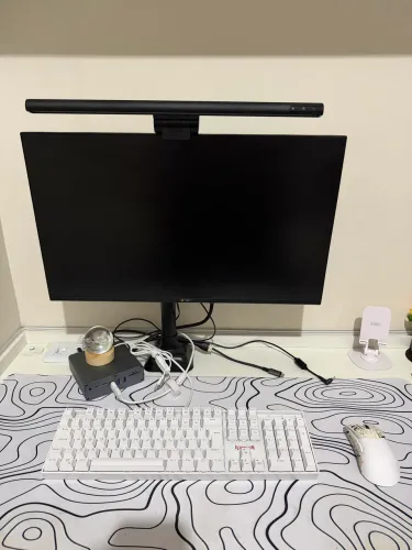 kit monitor+teclado+mouse+mousepad+suport