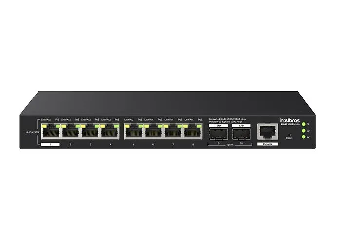 Switch Smart Hi-PoE Intelbras S2110G-HPA NOVO