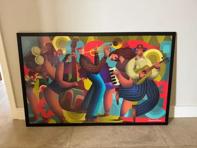 Quadro Quebra-Cabeças 2000 peças Viva a Música (com Moldura e Vidro)