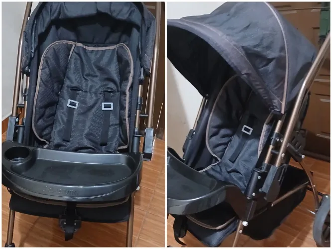 Carrinho Bebê Milano Reversível lll Galzerano 1018 Preto Cobre