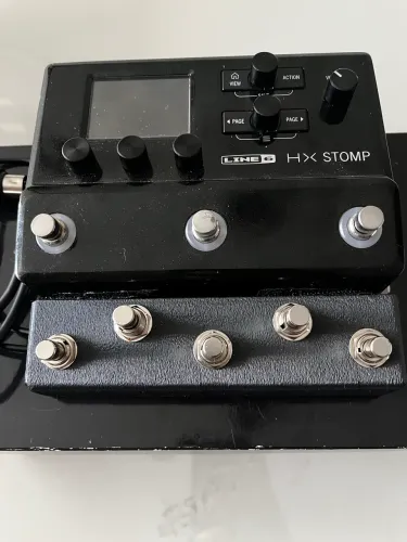 HX Stomp zerada! mais controlador MIDI de 5 FOOTSWITCH