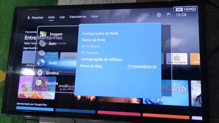 TV Samsung 40? LED Smart - Modelo UN40ES6100 - R$ 700