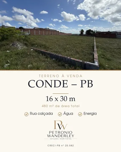 Vendo Lote no Conde - PB