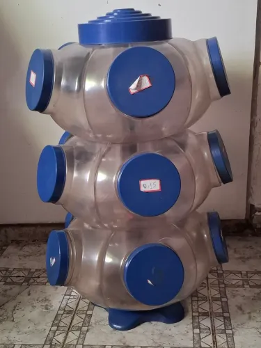 baleiro de acrílico giratório