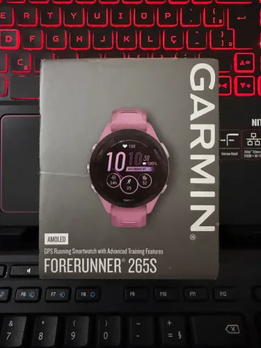 Garmin Forerunner 265S Rosa, novo na caixa