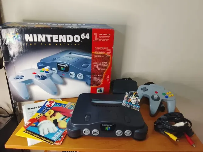 Nintendo 64 Completo na Caixa (USA)