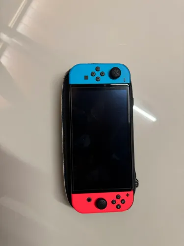 Nintendo switch OLED desbloqueado- com cartão microsd de 128gb 