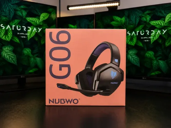 Headset Gamer Sem Fio NUBWO G06 - Som Imersivo e 100h de Bateria!