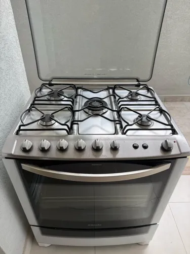 Fogão Electrolux 5 bocas com mesa inox e timer