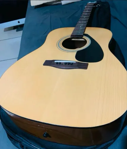 Violão Acústico Yamaha F310 Natural Brilhante + Bag + Jogo de Cordas Novas