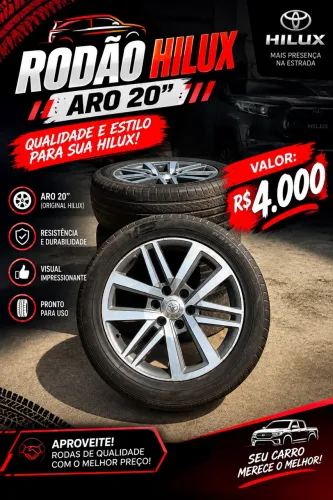 Rodao aro 20 hilux