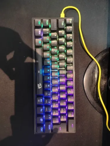 teclado mecanico gamer redragon fizz switch azul