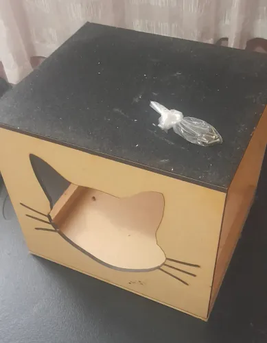 Kit casinha para gato em MDF - Fulugilo MC4