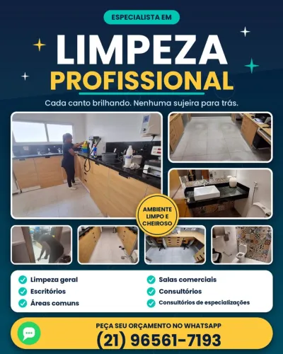 Especialistas em Limpeza - Nenhuma sujeira para trás