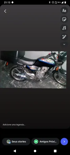 Cg 125 - Licenciada - Troco por carro (Preferencia corsa ou celta)