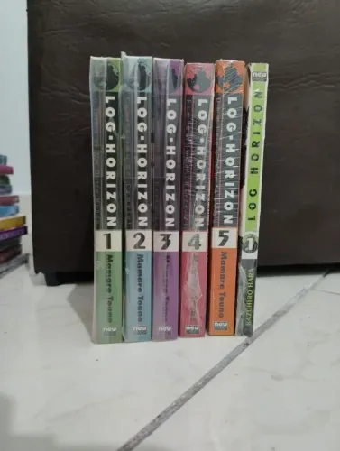 Mangá Vol 1 + 5 Novel Log Horizon