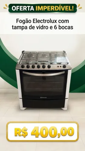Fogão Electrolux 6 bocas