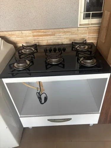 Fogão cook top com armário 