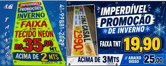 FAIXA RÁPIDA EM PROMOÇÃO