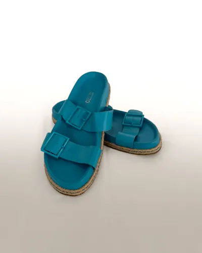 Sandália Papete Arezzo Azul