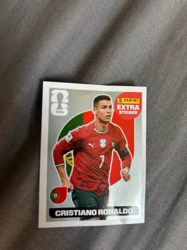 Extra Sticker do Cristiano Ronaldo prata