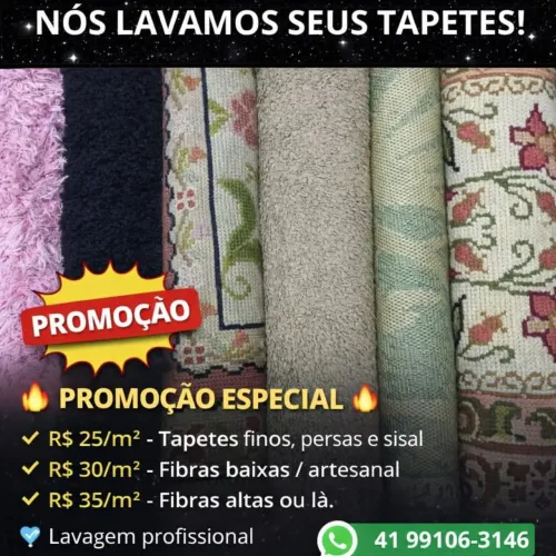Lavagem Profissional de Tapetes