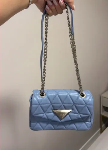 Bolsa SCHUTZ 944 média couro azul serenity
