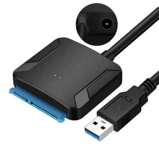 Cabo Adaptador USB 3.0 para SATA (HD e SSD)