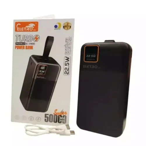 Power Bank Eletro EL-2968 50.000mAh (Carregamento Turbo 22.5W)