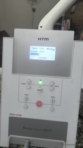 Vapor de ozônio fototerapia,aromoterapia+cromoterapia usado poucas vezes.Htm bealty steam 