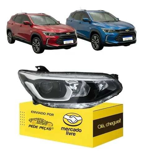 Farol Chevrolet Tracker 2020 2021 22 2023 2024 2025 S/led Ld Direito/passageiro