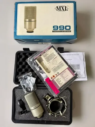 Mxl 990 Microfone Condensador Studio + Shockmount + Maleta