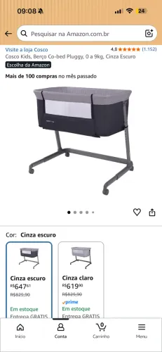 Berço Portátil Co-bed Pluggy