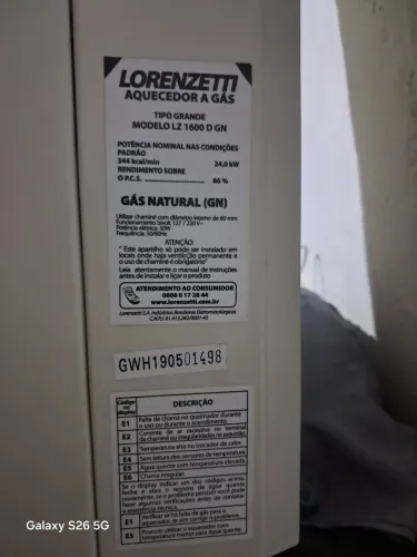 Aquecedor a gáz