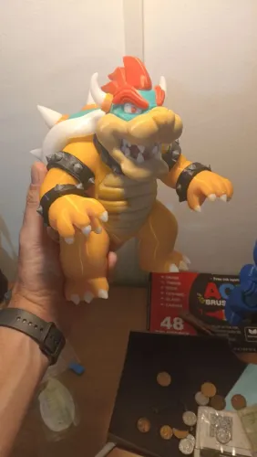 Boneco bowser gigante<br>Produto novo<br>Boneco pesado 580g e 20cm de altura, mt detalhado