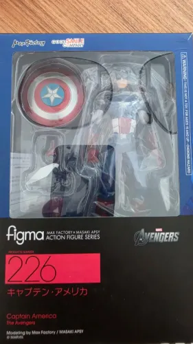 Capitao America, Figma 226, Vingadores Marvel, Avengers