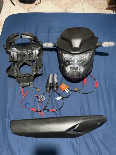 Kit Frente Farol Cg Titan Fan 160 2025 Adaptada 2014 À 2024