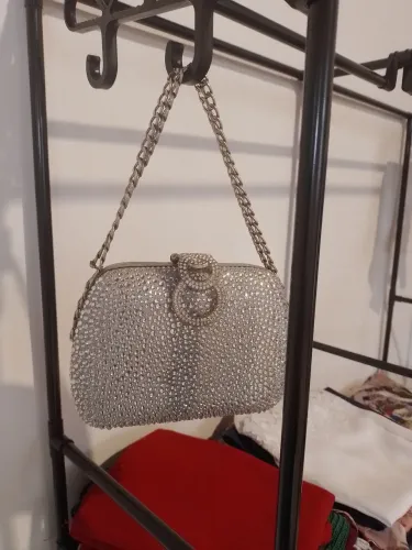 Bolsa Clutch Strass Luxo Feminina