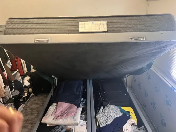 Cama Queen | Colchoão Ecoflex e box baú