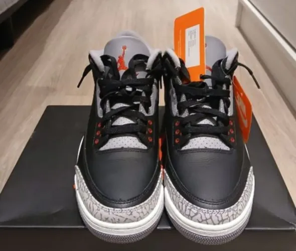 Tenis nike jordan 3 Black cement original, tam.41