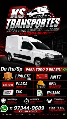 Fretes, entregas e coletas Itu