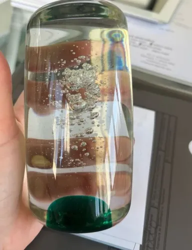 Peso para papel em cristal
