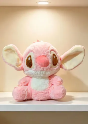 Pelúcia Stitch Angel olhos brilhantes tamanho 23cm.