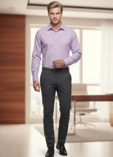 camisa social calvin klein lilás - elegante e sofisticada - tam g