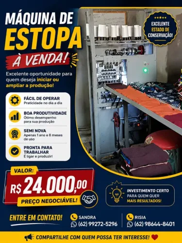Máquina de costurar estopa